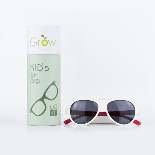 白色镜框 儿童偏光太阳眼镜 墨镜 UV400百分百防紫外线 Grow UV 400 Protection Kid's Sunglasses